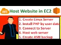 How to Create AWS EC2 Host Website in it using PHP Apache from user data Create AMI backup