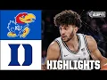 Kansas Jayhawks vs. Duke Blue Devils | Full Game Highlights | ESPN College Basketball