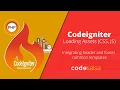 Codeigniter Tutorial for Beginners - Loading assets CSS JS and header footer views