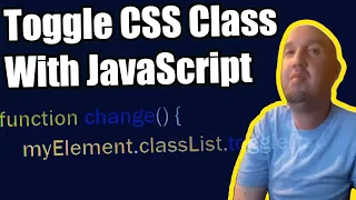 How to Toggle CSS Classes with JavaScript JavaScript Tutorial for Beginners