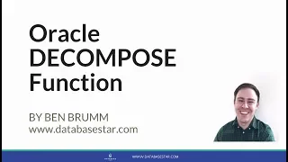 Oracle DECOMPOSE Function