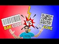 QR Code VS Bar Code Difference Between QR Barcode Explained In Hindi Softechz-iCon