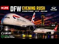 LIVE DFW Plane Spotting British Airways A380 Qantas 787 Sunset to Midnight LIVE ATC