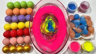 Brain-Melting ASMR! 🤤 Cracking Rainbow Clay & Mixing Crunchy Sand into THICK Slime! 💥