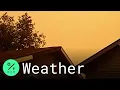 Cheyenne Skies Turn Orange With Smoke as Mullen Fire Burns in Wyoming Forest