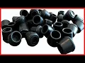 Shepherd Hardware 8758E Leg Tips - Inch Inside Diameter Rubber Chair Leg Caps 24 Pack Black