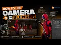 How To Use Camera In Blender