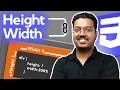 Height and Width in CSS Big Problems SOLVED Tutorial in Hindi