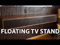 Floating TV Stand Wall Mounted Entertainment Center for TVs Media Console with Flip-Down Doors