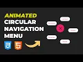 Animated Circular Navigation Menu Tutorial Expanding Tabs with Pure HTML CSS