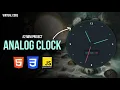 Build Analog Clock Using Html CSS JS Mini Project