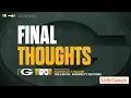 Final Thoughts Steelers