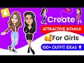 How to make your Attractive Cute Pretty Snapchat Bitmoji for Girls Outfit Ideas Attitude Bitmoji