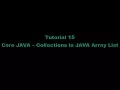 Tutorial 15 - Collections in JAVA