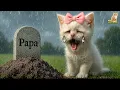🎀 Anak Kucing Yatim Hidup Sendirian, Nangis Di Makam Ayahnya 😭💔
