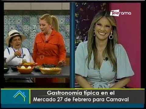 Gastronomía típica en el Mercado 27 de Febrero para carnaval