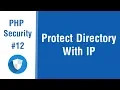 PHP Security Tips In Arabic - Protect Directory With IP