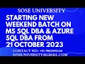 Starting New Batch On MS Sql DBA Azure Sql DBA from 21st October 2023 Contact 91 9902590140