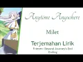 Download Lagu Frieren:Beyond Journey's End ED Full Terjemahan Lirik || Anytime Anywhere - Milet || ROM/KAN/IND/ENG