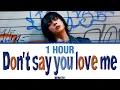 Download Lagu [1 HOUR] Jin(진) 'Don’t Say You Love Me' (Color Coded Lyrics) | 1시간