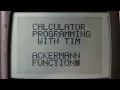 Calculator Programming - Ackermann Function