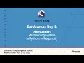 Maintaining Fortran in Python in Perpetuity SciPy 2022