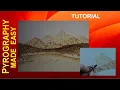 Wood Burning for Beginners - Mountain Lake pyrography tutorial