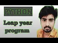 To determine leap years using for loop python program