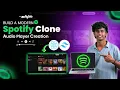 Build a Design For Player for Your Spotify Clone React JS Tailwind CSS Tutorial in Tamil