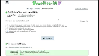 Java Practice It 6 1 readAFile file processing scanner