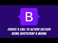 How to create a modal call to action section using Bootstrap 5