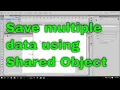 How to Save Multiple Data Using SharedObject in Action Script 3 0