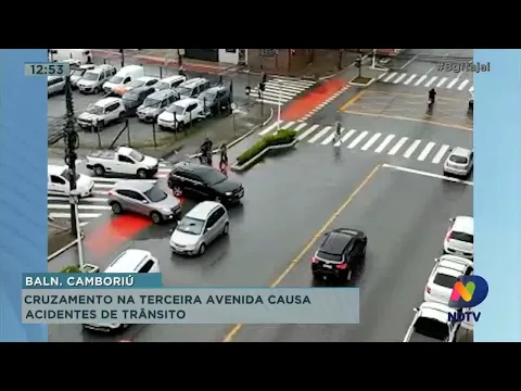 Cruzamento na terceira Avenida causa acidentes de trânsito em Balneário Camboriú