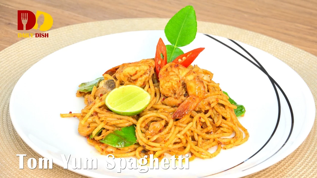 Tom Yum Spaghetti   Thai Food   Spaghetti Tom Yum   