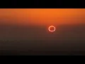 Annular eclipse at sunrise