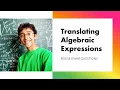 Translating Algebraic Expressions BGCSE EXAM QUESTIONS