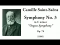 Saint-Saëns: Symphony No. 3 in C minor, Op. 78 "Organ Symphony" (with Score)