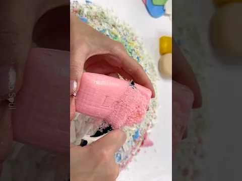 Soap cubes. Asmr soap cutting. Satisfying video  #asmrsoap