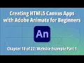 Creating HTML5 Canvas Apps with Adobe Animate for Beginners - Ch 10 of 22 Website Example Part 1