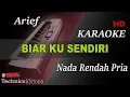 Download Lagu ARIEF - BIARKU SENDIRI ( NADA RENDAH PRIA ) || KARAOKE KN7000
