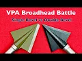 VPA Broadhead Battle Single Bevel vs Double Bevel