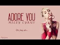 Miley Cyrus - Adore You (Lyrics) 🎵