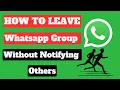 Download Lagu How to Leave WhatsApp Group Without Notifying Any Members in Android!! 2025 | exit whatsapp group