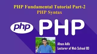 PHP Fundamental Tutorial Part-2 Web School BD