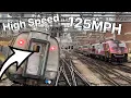 High Speed Amtrak Northeast Regional Rear View Ride Boston - Providence