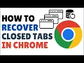 Download Lagu How to Restore (Recover) Closed Tabs in Google Chrome After Restart 2025