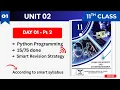 Class 11 - Unit 2 PYTHON PROGRAMMING Day 01 part 2 2 1