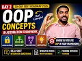OOP Concepts in Automation Framework Real SDET Interview Questions Java Selenium
