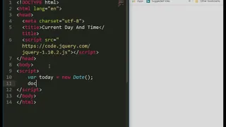 Display The Current Day And Time In A JavaScript