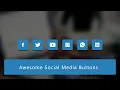 Social media buttons with amazing hover effect using html css